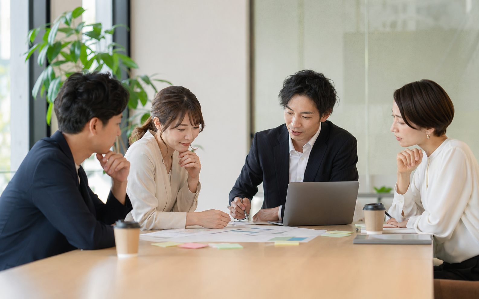 事業企画を検討するチーム